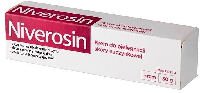 Krem do pielęgnacji skóry naczyniowej SPF15 - Aflofarm Niverosin Vascular Skin Care Cream — Zdjęcie N1