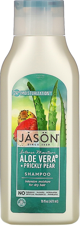 Intensywnie nawilżający szampon do włosów Aloes - Jason Natural Cosmetics Moisturizing 84% Aloe Vera Shampoo