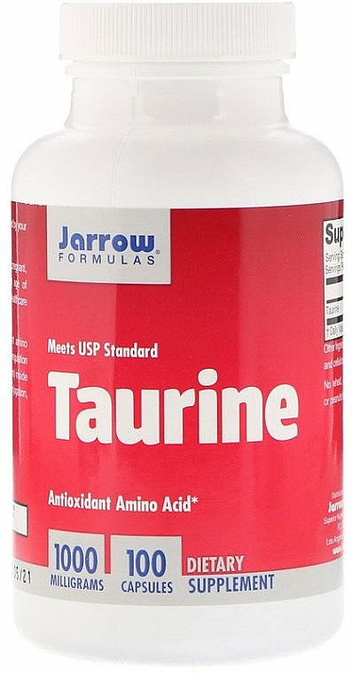 Suplement diety, Tauryna, 1000 mg - Jarrow Formulas Taurine, 1000 mg — Zdjęcie N1