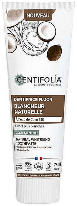 Naturalna pasta do zębów wybielająca - Centifolia Natural Whitening Toothpaste — Zdjęcie N1