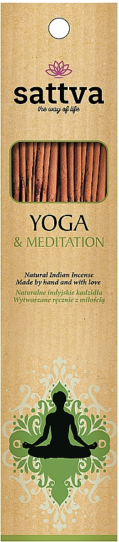 Naturalne indyjskie kadzidła Joga i medytacja - Sattva Yoga & Meditation — Zdjęcie N1