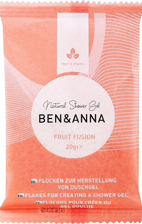 Zestaw owocowy do ciała - Ben & Anna Fruit Fusion Shower Gel Flakes (sh/gel/2x20g) — Zdjęcie N2