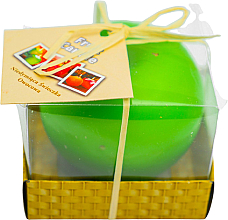 Kup Świeca dekoracyjna w kształcie zielonego jabłka, w opakowaniu - AD 