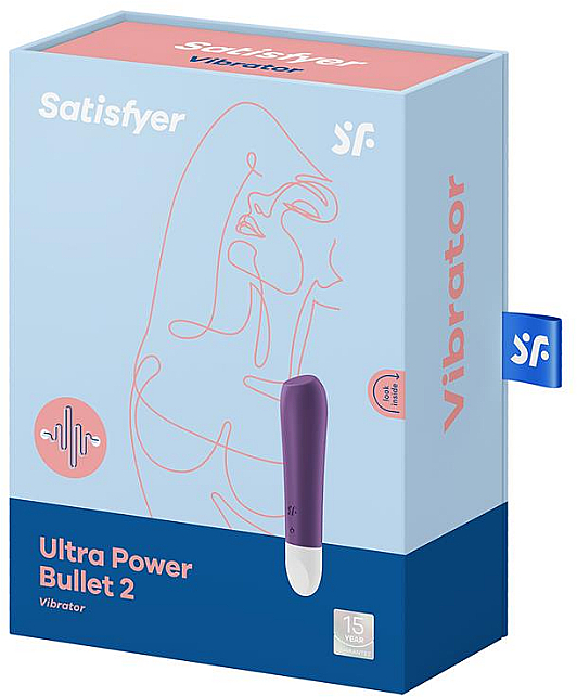 Mini wibrator, fioletowy - Satisfyer Ultra Power Bullet 2 Violet — Zdjęcie N1