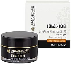Kup Nawilżający krem przeciwzmarszczkowy SPF 25 - Arganicare Collagen Boost Anti Wrinkle Moisturizer 
