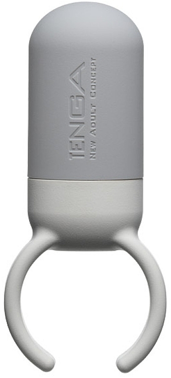 Pierścień erekcyjny, biało-szary - Tenga SVR Smart Vibe Ring One Gray — Zdjęcie N1