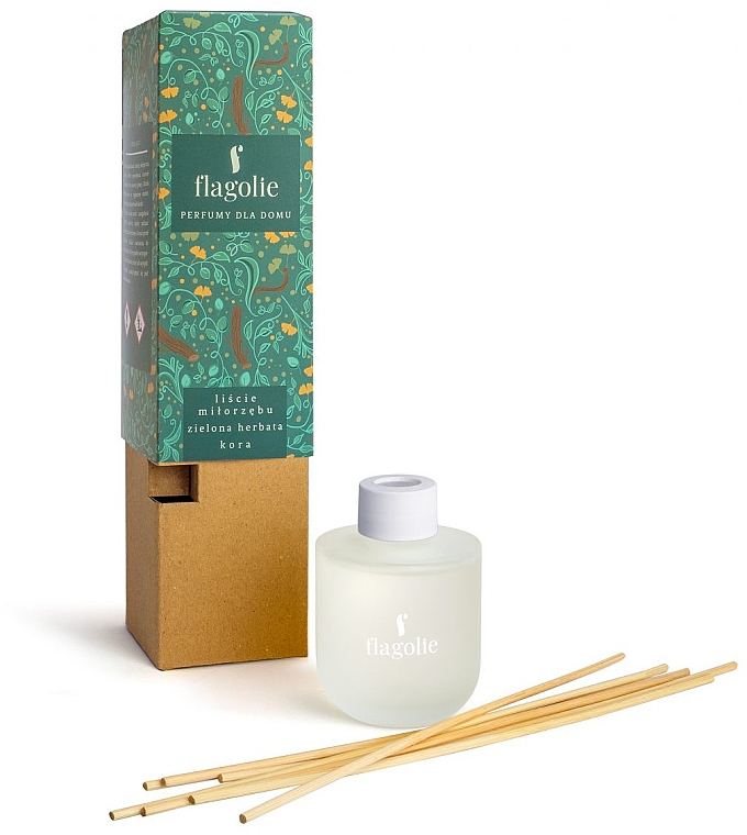 Dyfuzor zapachowy Liście miłorzębu, zielona herbata i kora - Flagolie Home Perfume — Zdjęcie N2