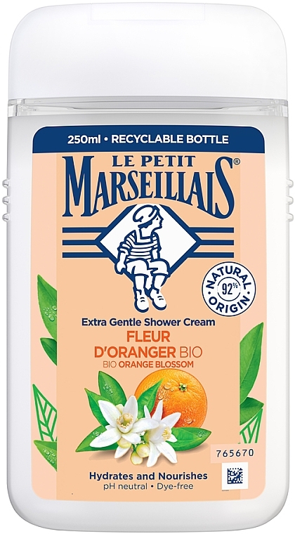 Kremowy żel pod prysznic Kwiat pomarańczy - Le Petit Marseillais Creamy Orange Shower Gel