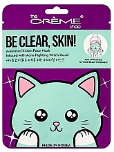 Maseczka do twarzy - The Creme Shop Be Clear Skin! Cat Mask — Zdjęcie N1