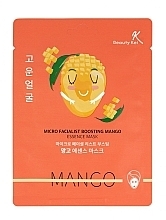 Kup PRZECENA! Nawilżająco-rozświetlająca maska do twarzy w płachcie - Beauty Kei Micro Facialist Boosting Mango Essence Mask *