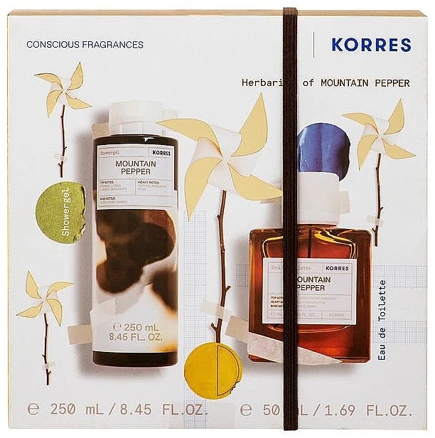 Korres Mountain Pepper - Zestaw (edt/50ml + sh/gel/250ml) — Zdjęcie N1