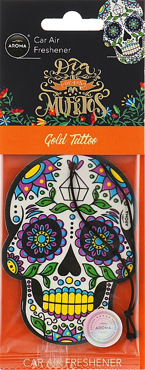 Odświeżacz do samochodu Gold Twilight - Aroma Car Dia De Los Muertos — Zdjęcie N1