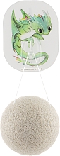 Gąbka - The Konjac Sponge Company Facial Sponge and Hook Dragon Green Clay — Zdjęcie N1