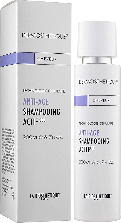Przeciwstarzeniowy szampon do włosów normalnych i cienkich - La Biosthetique Dermosthetique Anti-Age Shampooing Actif (Salon Size) — Zdjęcie N2