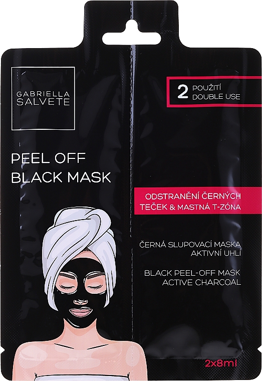 Maseczka peel-off do twarzy z węglem aktywnym - Gabriella Salvete Black Peel-Off Mask — Zdjęcie N1