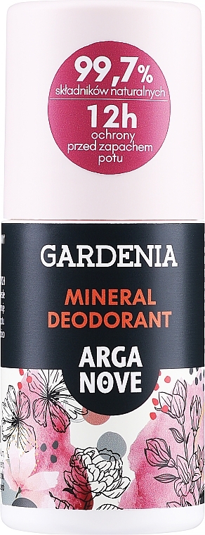 Naturalny dezodorant mineralny Gardenia - Arganove Gardenia Roll-On Deodorant — Zdjęcie N1