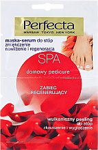 Kup Pedicure pielęgnacyjny: zmiękczająca maska-serum + wulkaniczny peeling do stóp - Perfecta Spa