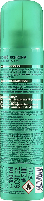 Aktywny dezodorant do stóp 4 w 1 Świeżość i ochrona - Farmona Nivelazione — Zdjęcie N4