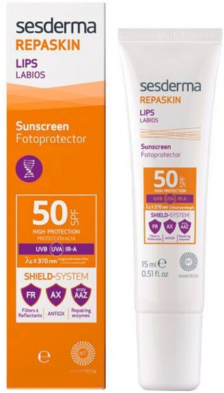 Balsam do ust - SesDerma Laboratories Repaskin Lip Balm SPF50 — Zdjęcie N1