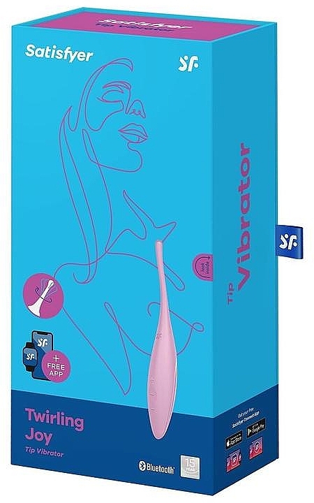 Stymulator punktowy z wibracją, różowy - Satisfyer Twirling Joy Connect App Pink — Zdjęcie N3