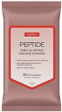 Chusteczki do demakijażu z peptydami - Purederm Peptide Make-Up Remover Cleansing Towelettes  — Zdjęcie N1