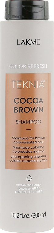 Szampon odświeżający kolor włosów brązowych - Lakmé Teknia Cocoa Brown Shampoo