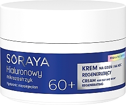 Regenerujący krem do twarzy 60+ - Soraya Hyaluronic Microinjection Pro Matrix Peptide Regenerating Cream — Zdjęcie N1