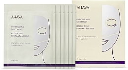 Oczyszczająca maseczka ​​w płachcie do twarzy - Ahava Purifying Mud Sheet Mask — Zdjęcie N2