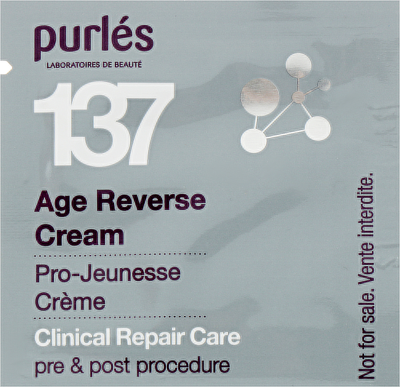 Odmładzający krem do twarzy - Purles Clinical Repair Care 137 Age Reverse Cream (próbka) — Zdjęcie N1