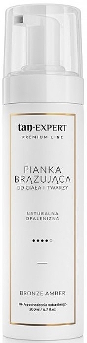 Pianka brązująca - TanExpert Premium Line Bronze Amber Self-Tanning Foam — Zdjęcie N1