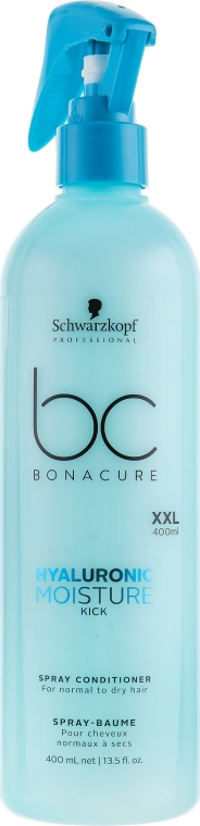 Silnie nawilżająca odżywka w sprayu - Schwarzkopf Professional Bonacure Hyaluronic Moisture Kick Spray Conditioner — Zdjęcie N3