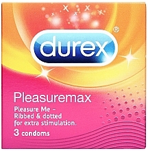 Prezerwatywy, 3 szt. - Durex Pleasuremax — Zdjęcie N8