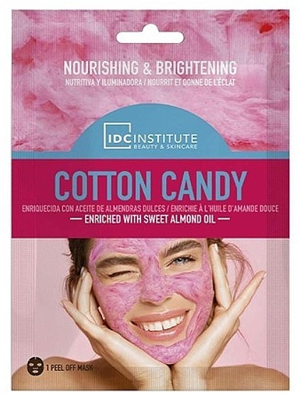 Odżywcza i rozjaśniająca maseczka do twarzy - IDC Institute Cotton Candy Nourishing & Brightening Mask — Zdjęcie N1