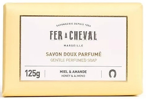 Mydło marsylijskie Miód i migdał - Fer A Cheval Gentle Perfumed Soap Honey & Almond — Zdjęcie N1