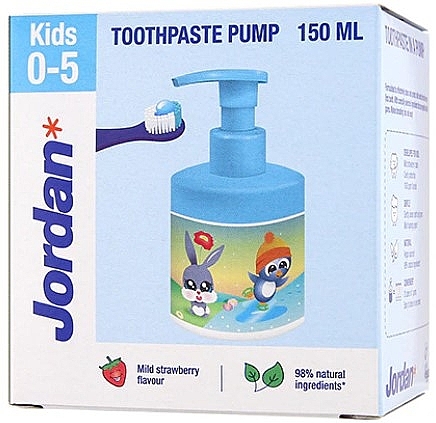 Pasta do zębów dla dzieci 0-5 lat - Jordan Kids Toothpaste Pump — Zdjęcie N2