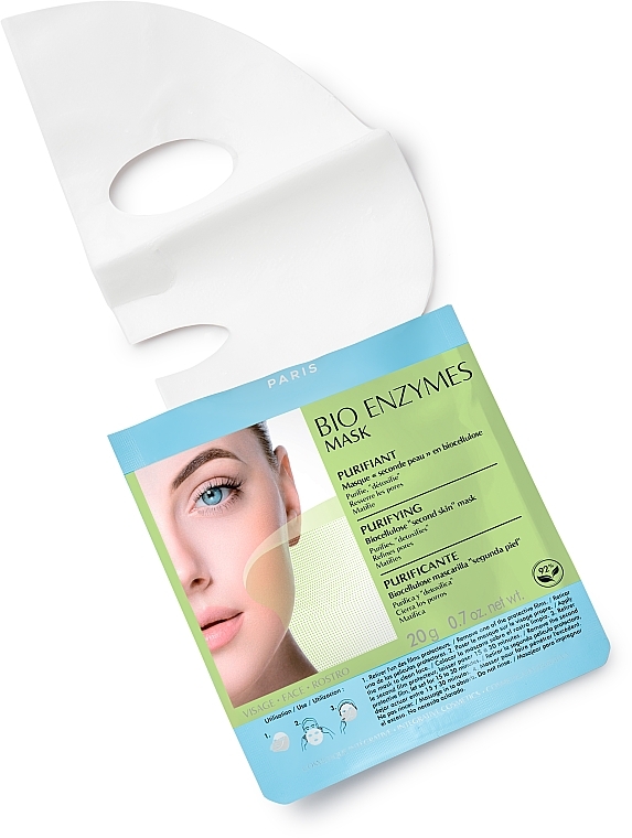 Oczyszczająca maska bioenzymatyczna na tkaninie do twarzy - Talika Bio Enzymes Purifying Mask — Zdjęcie N2