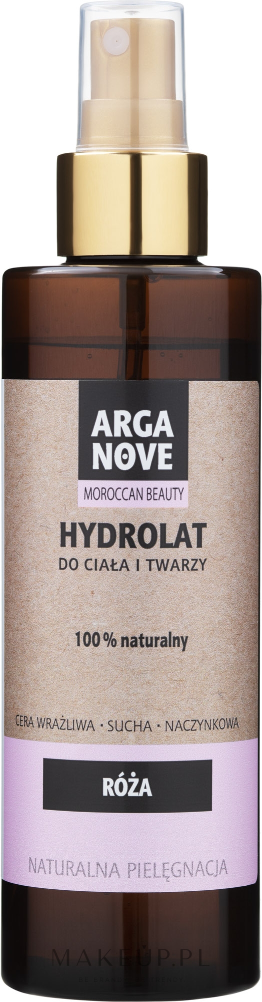 Naturalny hydrolat do ciała i twarzy Róża - Arganove — Zdjęcie 200 ml