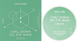 Hydrożelowe plastry na oczy z zieloną herbatą i adenozyną - Neos:lab Chill Down Gel Eye Mask Catechins — Zdjęcie N2