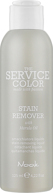 Płyn z olejem marula do usuwania plam z farby ze skóry głowy - Nook The Service Color Stain Remover — Zdjęcie N1
