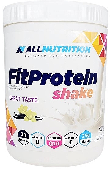 Białko do picia Wanilia - AllNutrition FitProtein Shake Vanilla — Zdjęcie N1