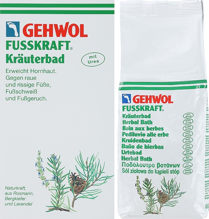 Sól ziołowa do kąpieli stóp - Gehwol Fusskraft Herbal Bath — Zdjęcie N2