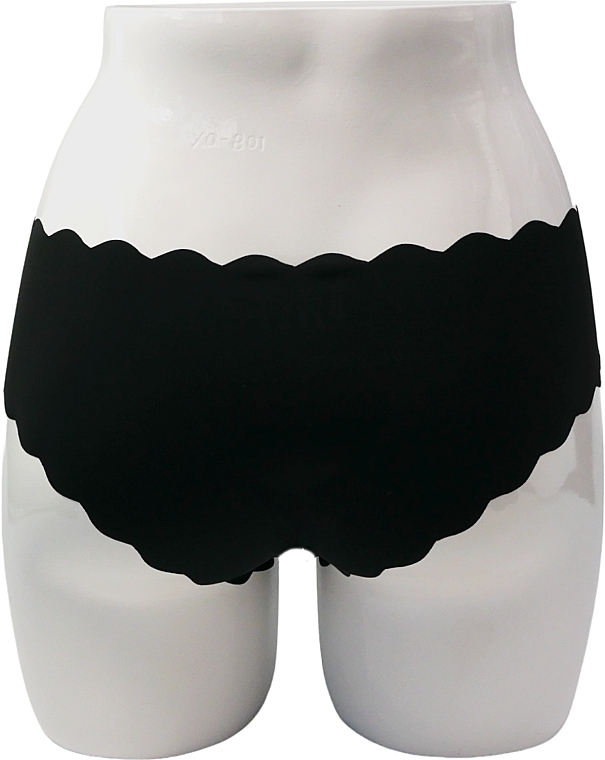 Damskie majtki bezszwowe, czarne - Lolita Accessories — Zdjęcie N4