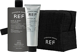 Kup Zestaw - REF Hair & Body Essentials Kit (shmp/285ml + h/gel/150ml + bag)