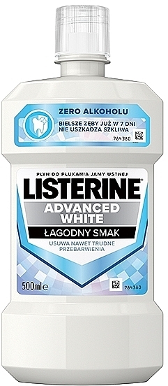 Wybielający płyn do płukania jamy ustnej - Listerine Advanced White