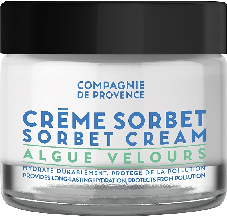 Nawilżający kremowy sorbet do twarzy z algami - Compagnie De Provence Algue Velours Sorbet Cream — Zdjęcie N1