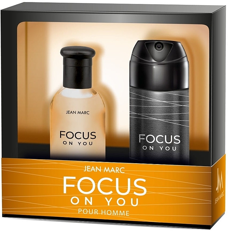 Zestaw - Jean Marc Focus On You (deo/150ml + edt/100ml) — Zdjęcie N1