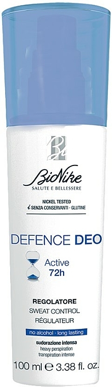 Dezodorant w sprayu - BioNike Defence Deo Active 72H Sweat Control — Zdjęcie N1