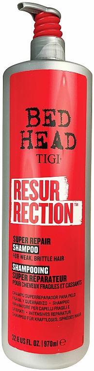 Regenerujący szampon do włosów słabych i łamliwych - Tigi Bed Head Resurrection Super Repair Shampoo — Zdjęcie N4