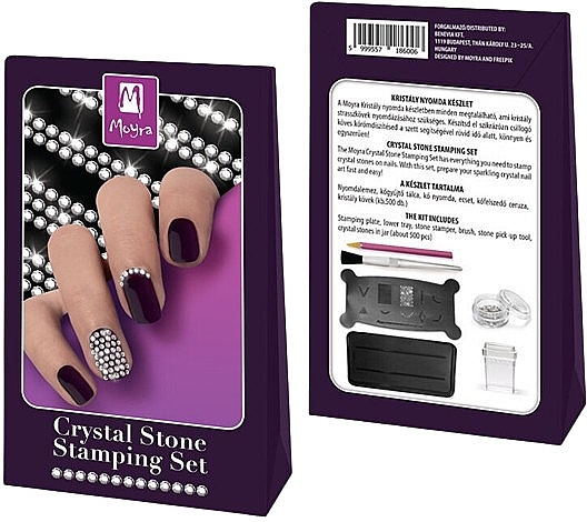 Zestaw stempli z kryształkami - Moyra Crystal Stone Stamping Set — Zdjęcie N1