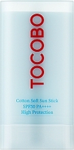 Krem przeciwsłoneczny w sztyfcie - Tocobo Cotton Soft Sun Stick SPF50+ PA++++ — Zdjęcie N1